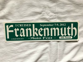 Cruisin News Cruise Placards - I Cruised Frankenmuth 2012 - $6.81 CAD