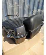 Black Pearl Razor Tour Pak with Chopped Backrest for Harley Touring 97-08  - $526.28 CAD