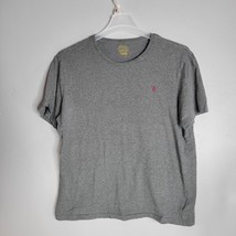 Polo Ralph Lauren Mens Shirt XL Extra Large Gray Short Sleeve Maroon Pon... - $11.98