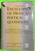 Vtg International Encyclopedia Of Prose And Poetical Quotations by Walsh... - $18.21 MXN