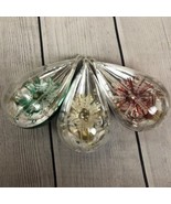 Vintage Jewelbrite Plastic Christmas Diorama Ornaments Teardrops 1960s S... - $34.04 CAD