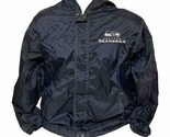 Seattle Seahawks Men&#39;s Medium Coat Jacket Hood Embroidered NFL Football - £24.55 GBP