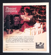 Pleasant Company American Girl Doll Catalog Order Magazine Cut Print Ad 1988 - £6.40 GBP