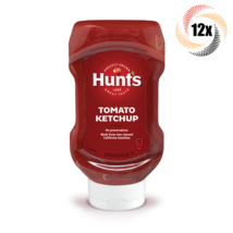 12x Bottles Hunt&#39;s Classic Tomato Ketchup 100% Natural Tomatoes | 20oz | - £33.89 GBP