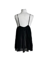 Victorias Secret Black Babydoll Lingerie Gown Size Large Lace Pleated Bow Sexy - £42.27 GBP