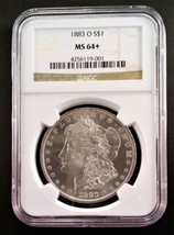 Blue Chip Quality 1883-O Morgan Silver Dollar NGC MS64+ AL737 - $246.51