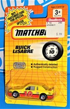Matchbox 1991 MB 10 Buick LeSabre Yellow &amp; Red Stock Car #10 SHELL Marshall - $4.95