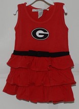 Chicka D Collegiate Licensed Georgia Bulldogs 2T Ruffled Red Dress image 1