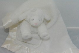 Gund Baby Winky Buddyluvs Lamb Sheep Security Blanket Plush Lovey Ivory Rattle - £17.50 GBP