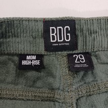 BDG Urban Outfitters Pants Women's 29 Green Corduroy Mom High-Rise Tapered Leg image 3