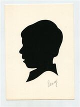 Young Boy Silhouette on 7" x 5" Backer Board - $11.88