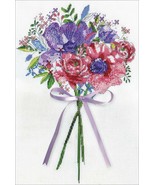 Design Works Counted Cross Stitch Kit 9&quot; X 13&quot; Floral Lace 3244 14 Count... - £29.10 GBP