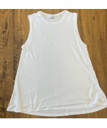 Aritzia Babaton White T-Shirt Tank Top Tee Size Small Loose Basic Closet... - $18.48