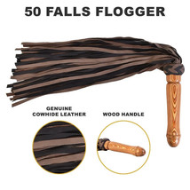 Real Cow Leather Spanking Floggers 50 Thick Tails Leather Heavy Duty Whip - £16.57 GBP