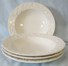 Mikasa White English Countryside Rimmed Soup or Salad Bowl Set of 4 - £18.07 GBP