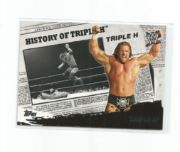 Triple H- 2010 Topps Wwe History Of Triple H Insert #HO2 - £3.95 GBP