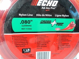Echo Cross Fire Nylon Trimmer Line - .080&quot; - 402 feet - 1 pound - £10.69 GBP