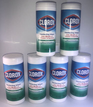 6ea 35pc Per Canister Clorox Wipes-Fresh Scent-Kills 99%-NEW-SHIPS N 24 HOURS - £11.58 GBP