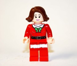 Gift Minifigure Holiday Girl with bow Santa Claus Christmas Fast Ship - £5.04 GBP