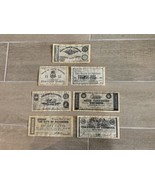 VTG Set of 7 USA Bill Reproduction 1861 1862 1863 1866 - $100.00