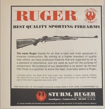 1972 Print Ad Ruger Bolt-Action Rifles Sturm-Ruger Southport,Connecticut - $12.85