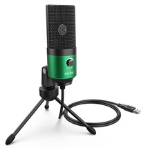 Fifine Metal USB Condenser Recording Microphone K669 Green - £61.55 GBP
