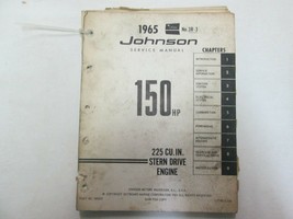 1965 Johnson Stern Drive Engine 150 HP 225 CU IN Service Repair Manual - £19.84 GBP
