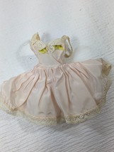 Vintage Madame Alexander Cissette Doll Pink Slip dress lace edge rose tagged - $38.00