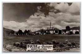 RPPC Mann&#39;s Motel Klamath Falls Oregon O Unp Cartolina W10 - £3.47 GBP