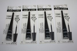 Wet n Wild MegaLiner Liquid Eyeliner C871A Black Lot Of 4 In Box - $15.19