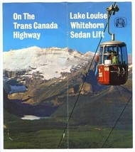 Lake Louise Whitehorn Sedan Lift Brochure 1960&#39;s Canada - £10.98 GBP
