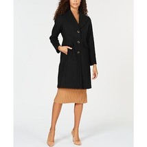 NWT Womens Size Large. Vince Camuto Black Wool Blend Three-Button Peacoat Coat - £101.82 GBP