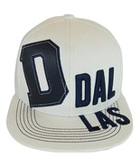Dallas City Name 2-Tone Split Text Adjustable Snapback Baseball Cap (White) - £15.94 GBP