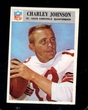 1966 Philadelphia #163 Charley Johnson Good+ Cardinals *X101956 - £1.37 GBP