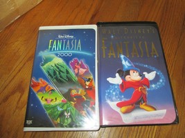Walt Disney Original Fantasia &amp; Fantasia 2000 Version VHS SET  - $7.92