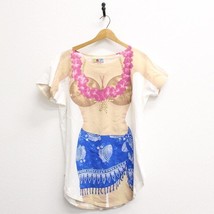 Vintage Luau Coconut Bikini Body Cover Up T Shirt XL  - £59.01 GBP