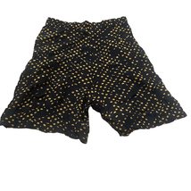 Claude Womens Small Vintage 1990s Black Yellow Polka Dot High Rise Flowy... - £11.01 GBP