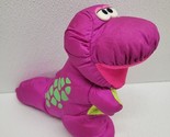 Vintage 1992 Fisher Price Puffalumps Dino Roars Purple T-Rex Dinosaur Plush - $17.72