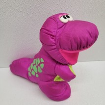 Vintage 1992 Fisher Price Puffalumps Dino Roars Purple T-Rex Dinosaur Plush - £13.90 GBP