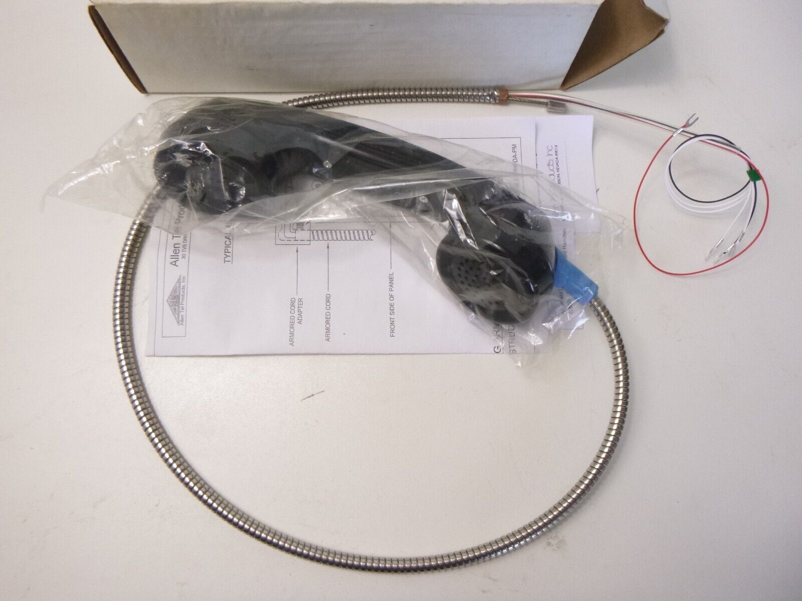 Allen Tel Products ATP GBG6B-30638-SS Armored Cord Amp Handset H/S 29&quot; B... - $76.58