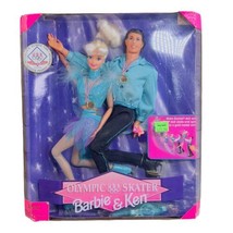 VTG 1997 Olympic USA Skater Barbie &amp; Ken Dolls Set #18726 Licensed Product NIB - £23.31 GBP