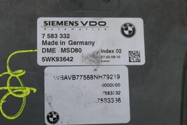 07-10 Bmw 135I 335I 535I N54 Engine Control Module Computer Ecu Ecm Pcm 7583332 image 4