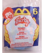 McDonald&#39;s Furby Monkey Soft Toy w/Clip #6 2000 - $10.38 CAD