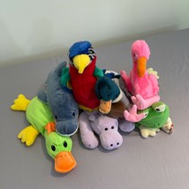 Lot Rare Ty Beanie Buddies Paddles Tubby Jabber Pinky Birds Whale Duck Plush - £58.99 GBP