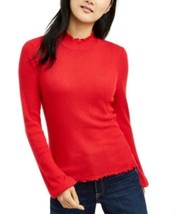 MSRP $35 American Rag Juniors&#39; Mock-Neck Top Red Size Small - £7.07 GBP