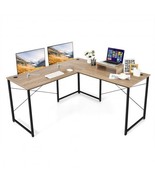 95 Inch 2-Person L-Shaped Long Reversible Computer Desk with Monitor Sta... - $3,603.13 MXN