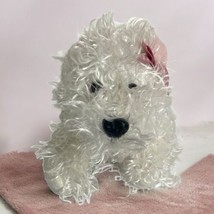 Ganz Webkinz White Terrier Westie Dog 9&quot; Plush Stuffed Animal No Code Pink - £8.40 GBP