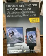 SCOSCHE Component Audio/Video CABLE For ipad iPhone &amp;  iPod Connect To H... - $459.01 MXN