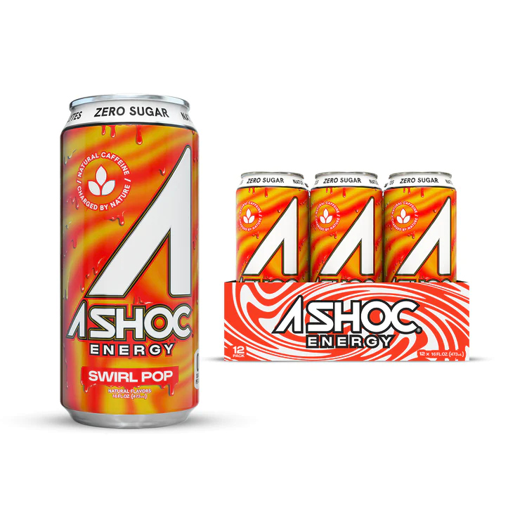 Primary image for A Shoc Performance Energy Swirl Pop 12 Pack 16 Fl Oz Cans