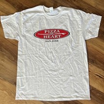 Pizza My Heart❤ San Jose White Tee Shirt Size Large New - $19.80